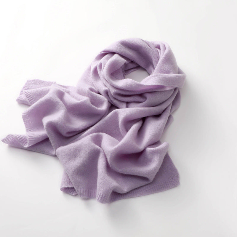 Cashmere knit scarf