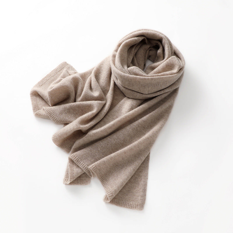 Cashmere knit scarf