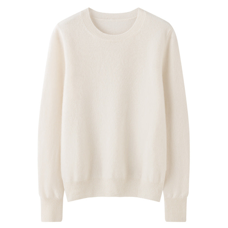 Women's slim cashmere crewneck