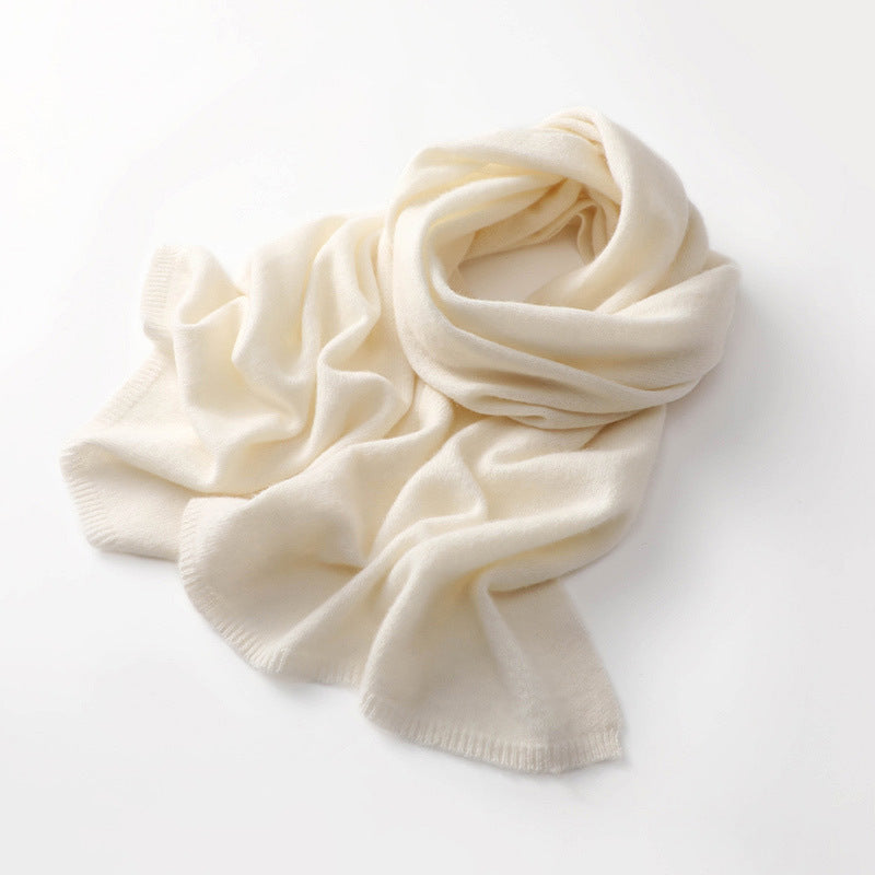 Cashmere knit scarf