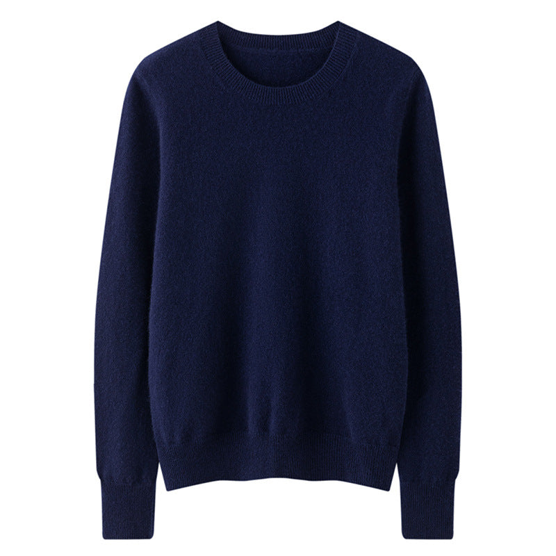 Women's slim cashmere crewneck