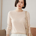 Women's slim cashmere crewneck