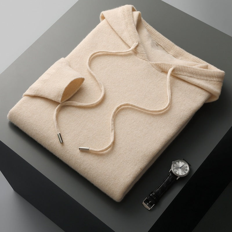 Men's merino hooded sweater