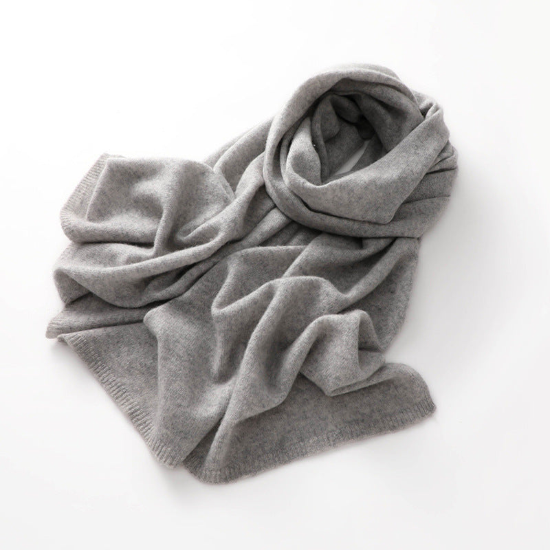 Cashmere knit scarf