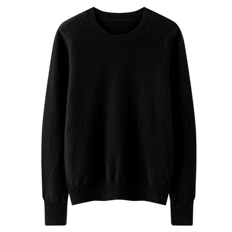 Women's slim cashmere crewneck