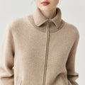 Cardigan + wide-leg pant cashmere lounge set