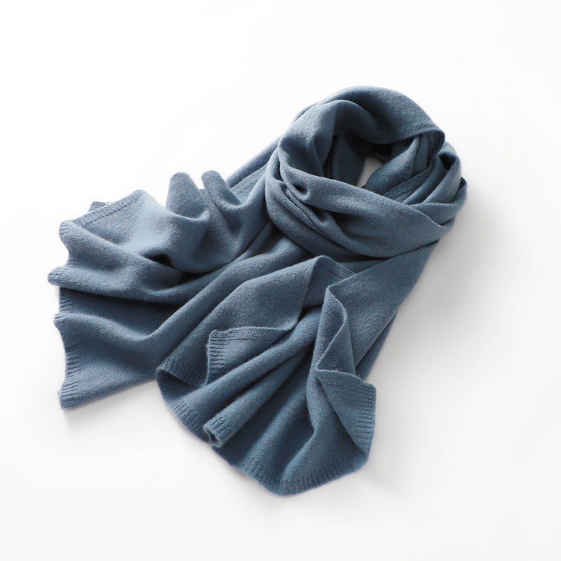 Cashmere knit scarf