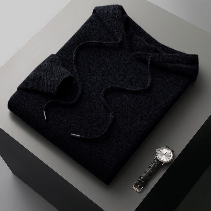 Men's merino hooded sweater