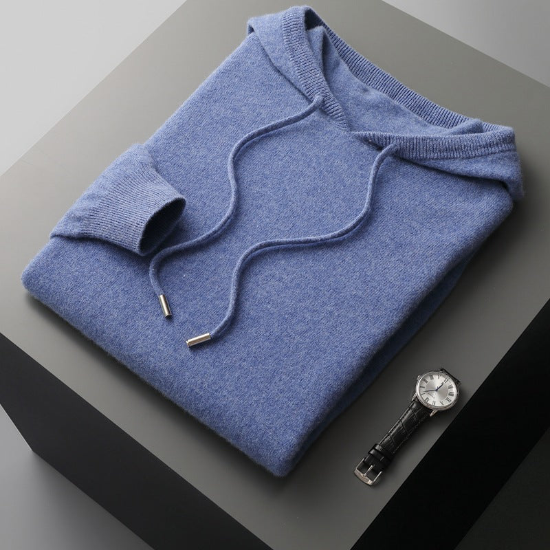 Men's merino hooded sweater