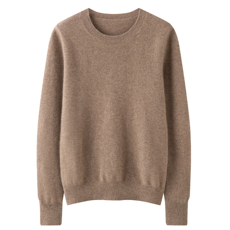 Women's slim cashmere crewneck