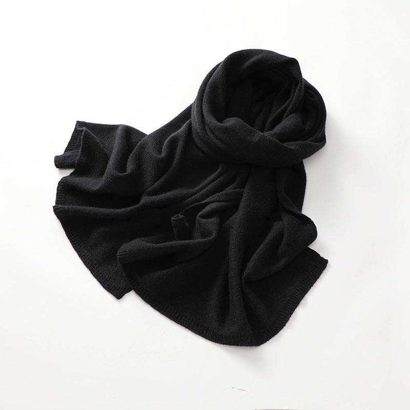 Cashmere knit scarf