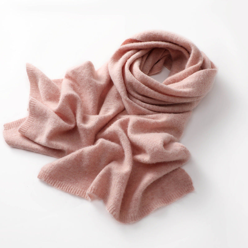 Cashmere knit scarf