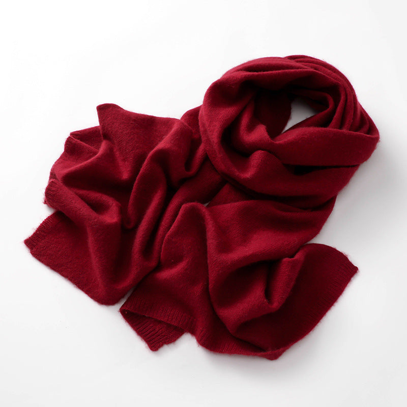 Cashmere knit scarf