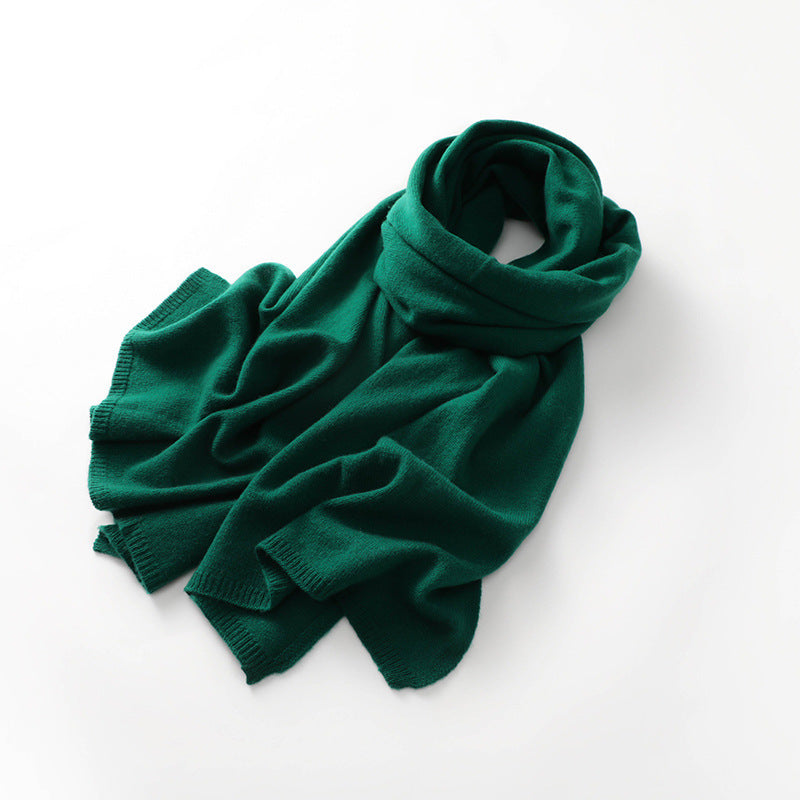 Cashmere knit scarf