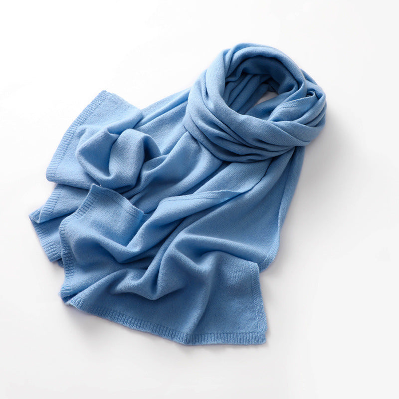 Cashmere knit scarf