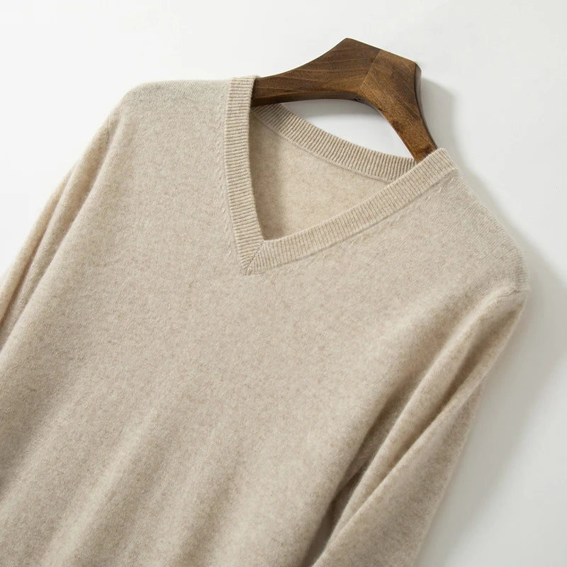 Fine Cashmere V-Neck