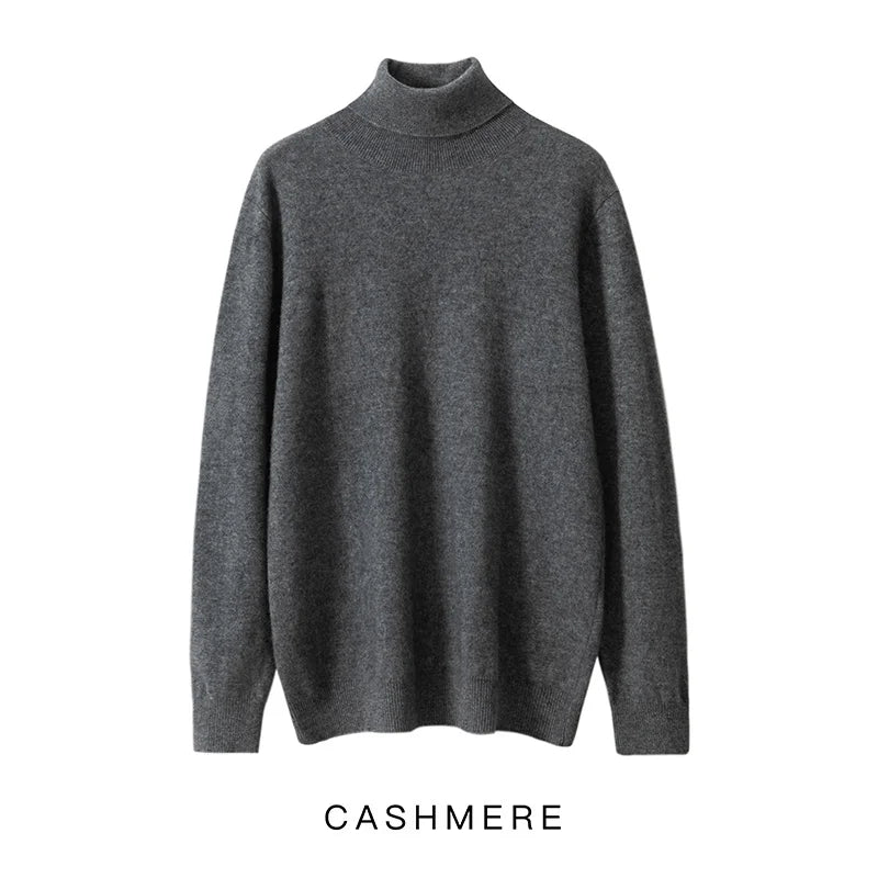 Men's fine cashmere turtleneck