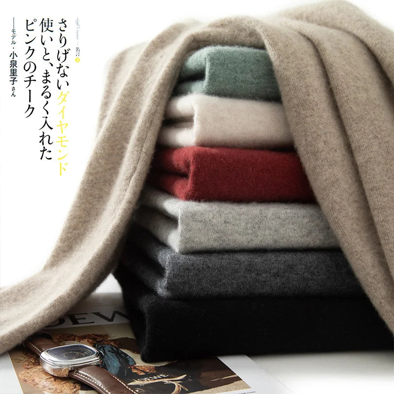 Men's fine cashmere turtleneck