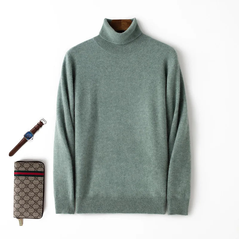 Men's fine cashmere turtleneck