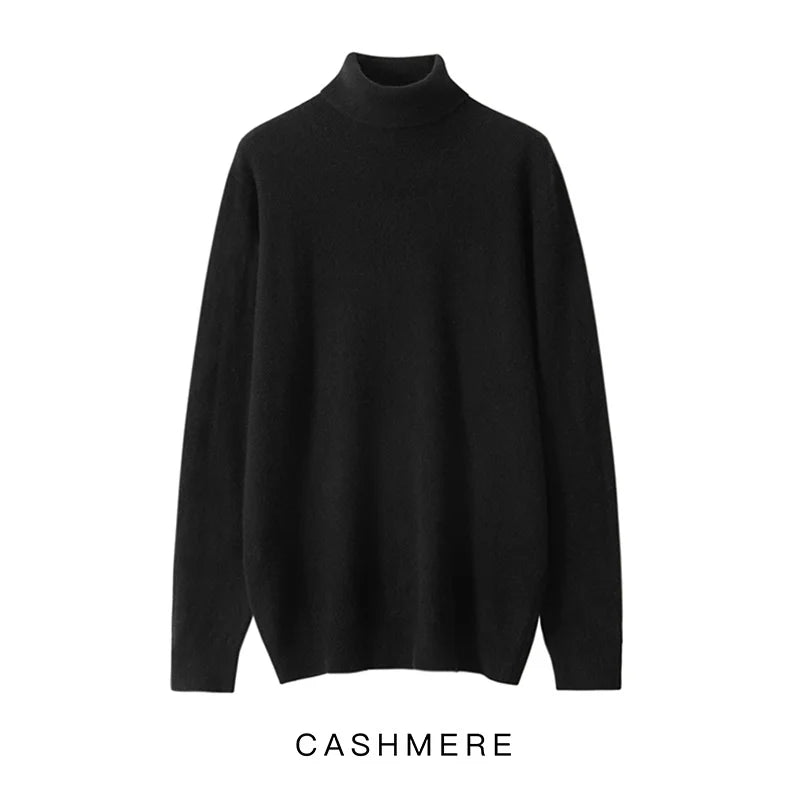 Men's fine cashmere turtleneck