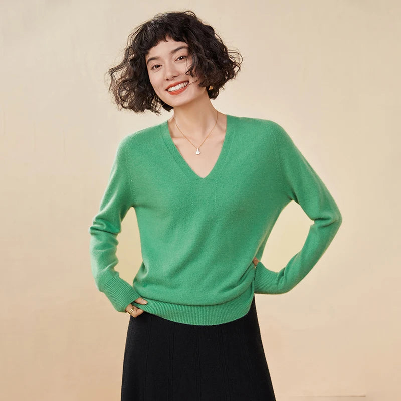 Relaxed Cashmere V-Neck