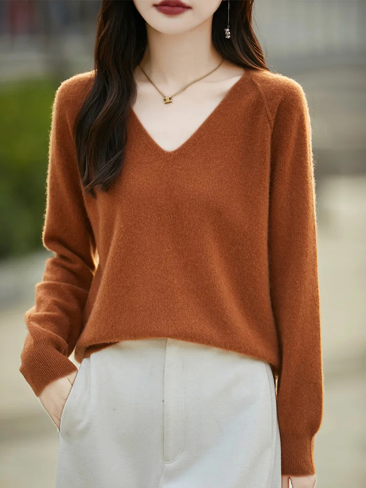 Relaxed Merino V-Neck
