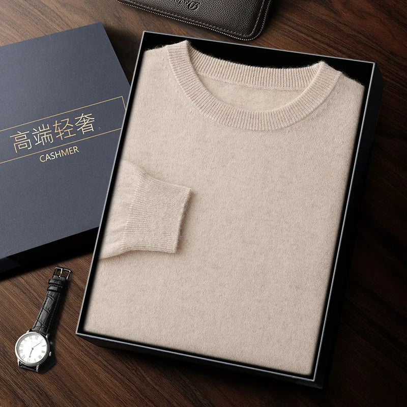 Men's heavyweight cashmere crewneck