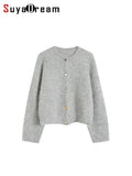Women's alpaca-blend cardigan