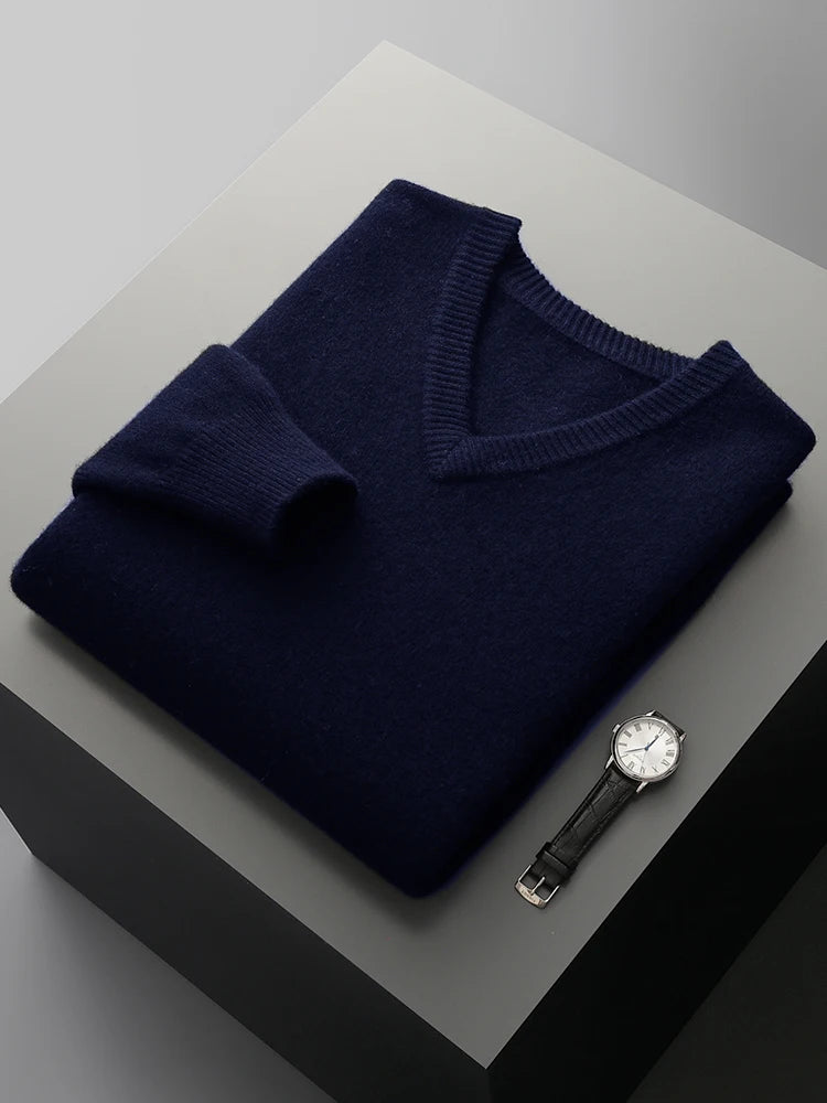 Thick Merino V-Neck