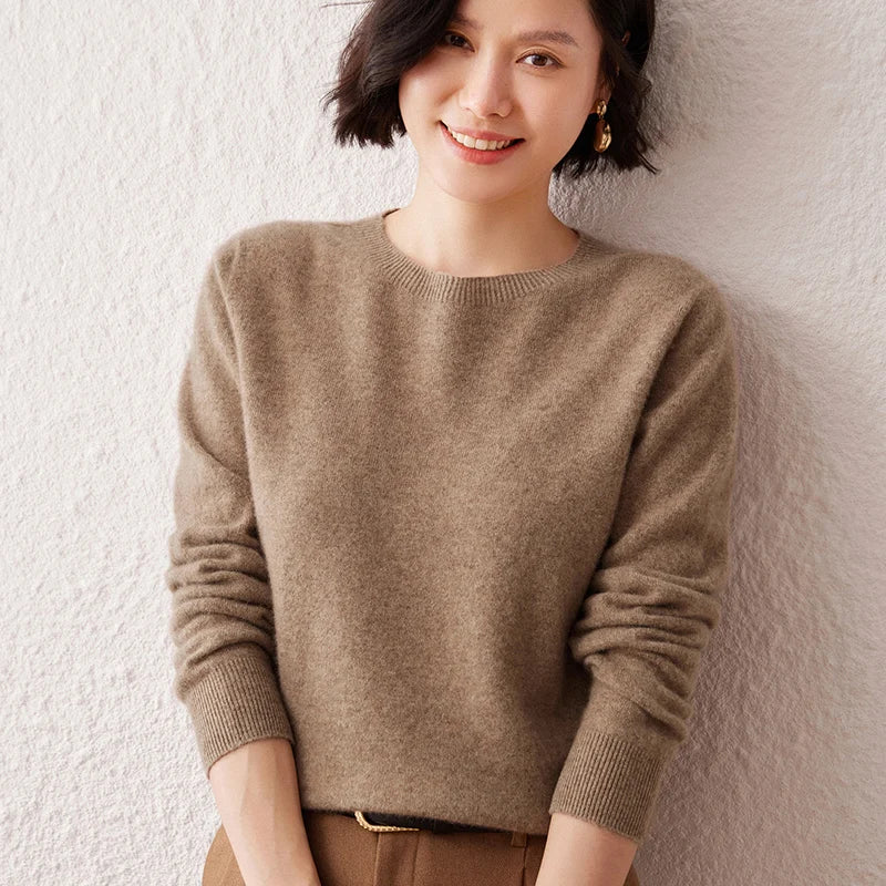 The Everyday Crew, women's cashmere crewneck