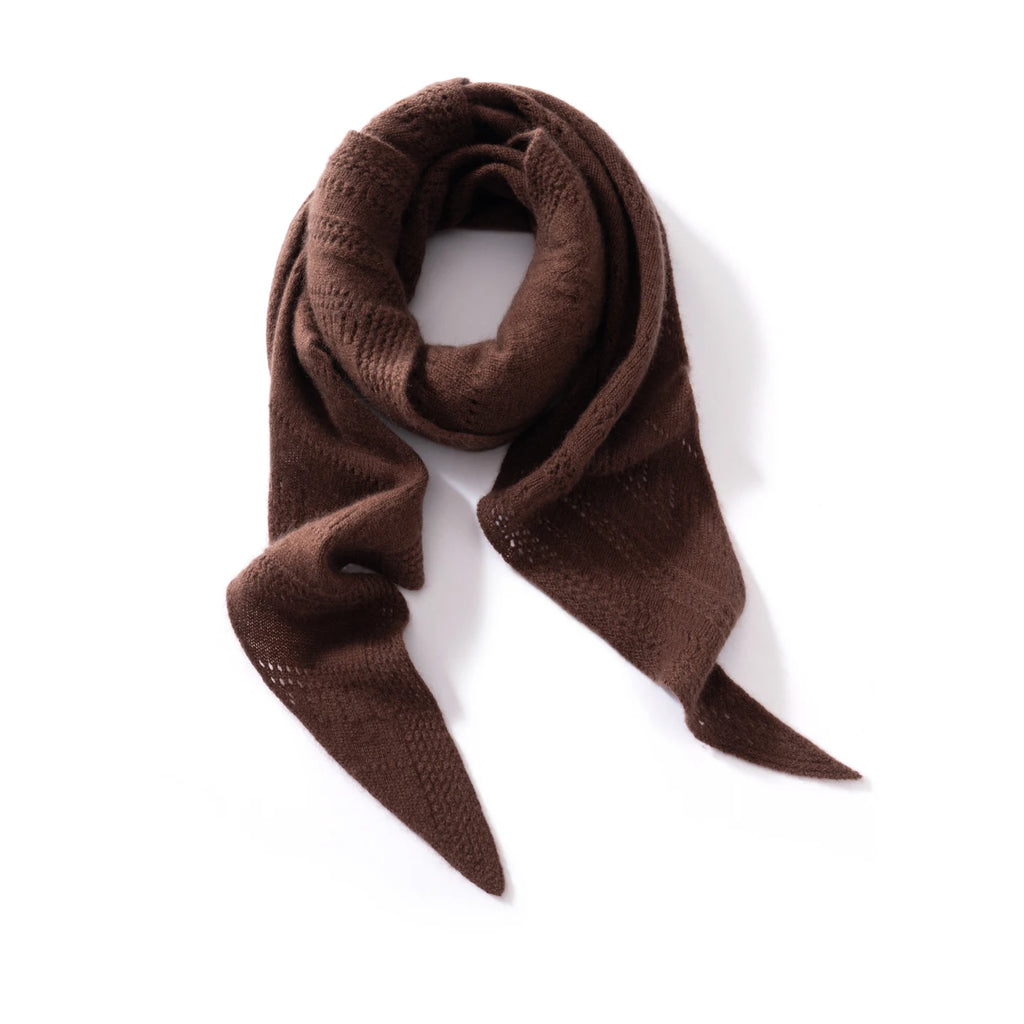 Cashmere triangle shawl