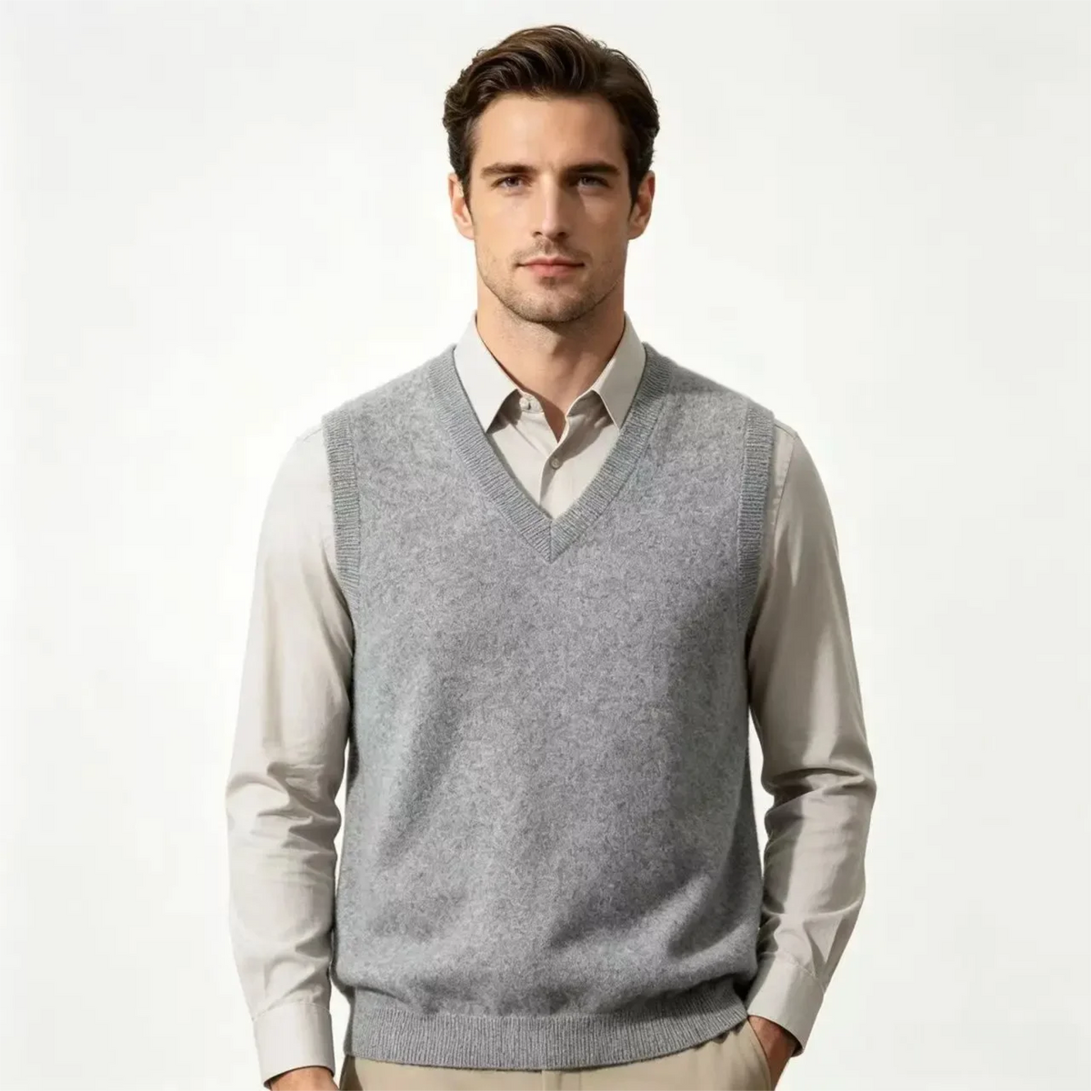 Cashmere V-Neck Vest