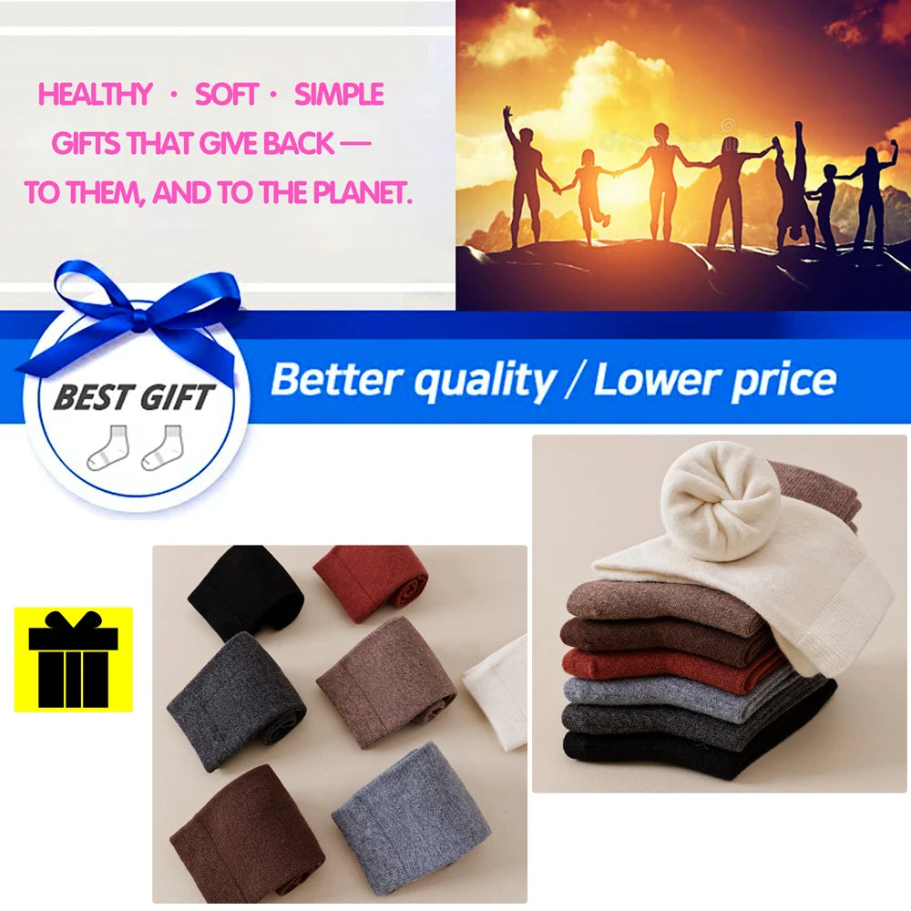 3 pairs merino crew socks