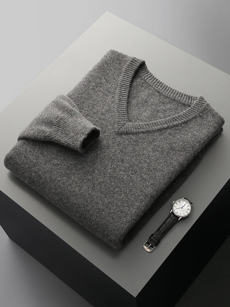 Thick Merino V-Neck