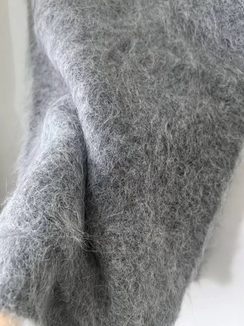 Brushed alpaca scarf