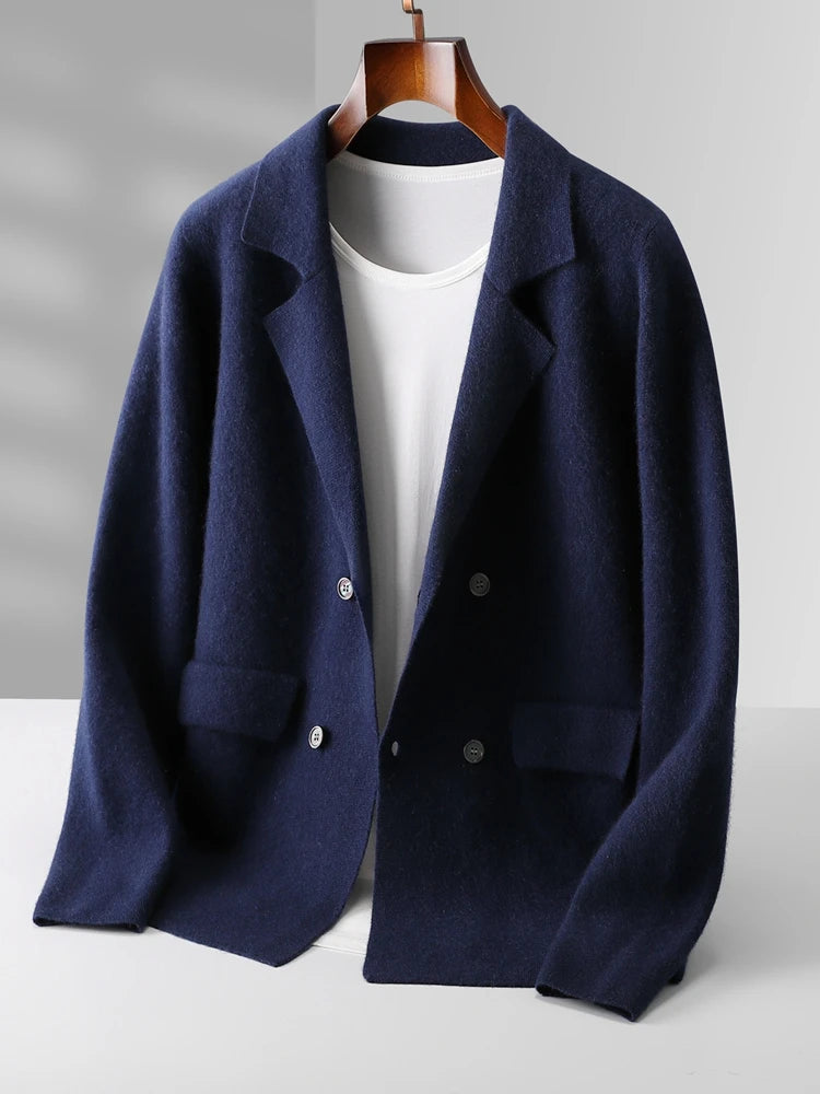 Merino Lapel Cardigan
