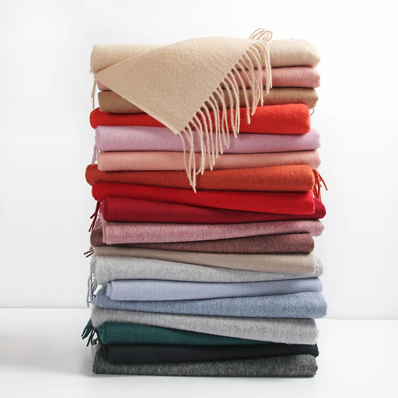 Merino wool wrap scarf