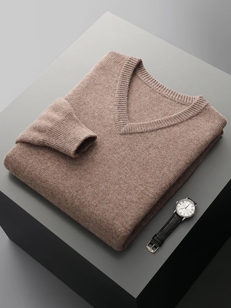 Thick Merino V-Neck