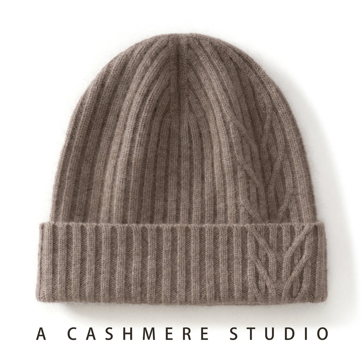 Cable Cashmere Beanie