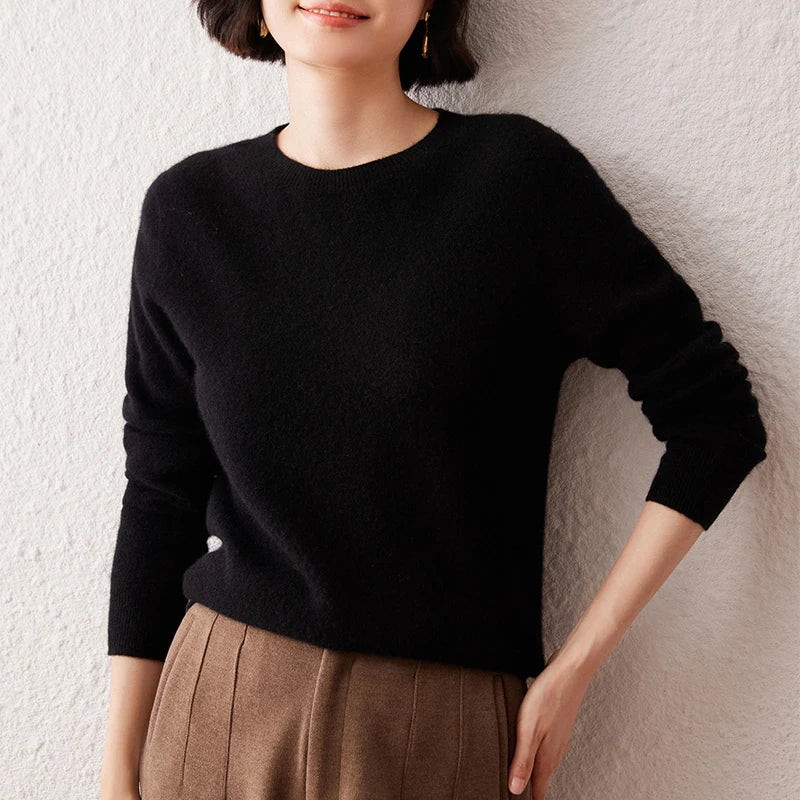 The Everyday Crew, women's cashmere crewneck