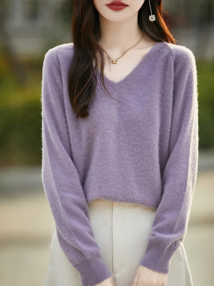 Relaxed Merino V-Neck