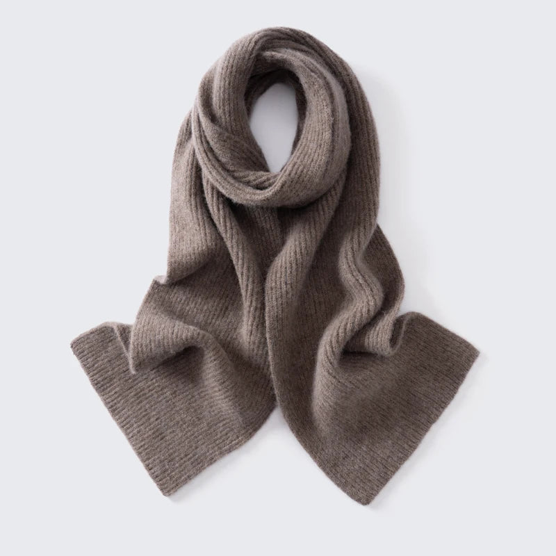 Ribbed alpaca scarf