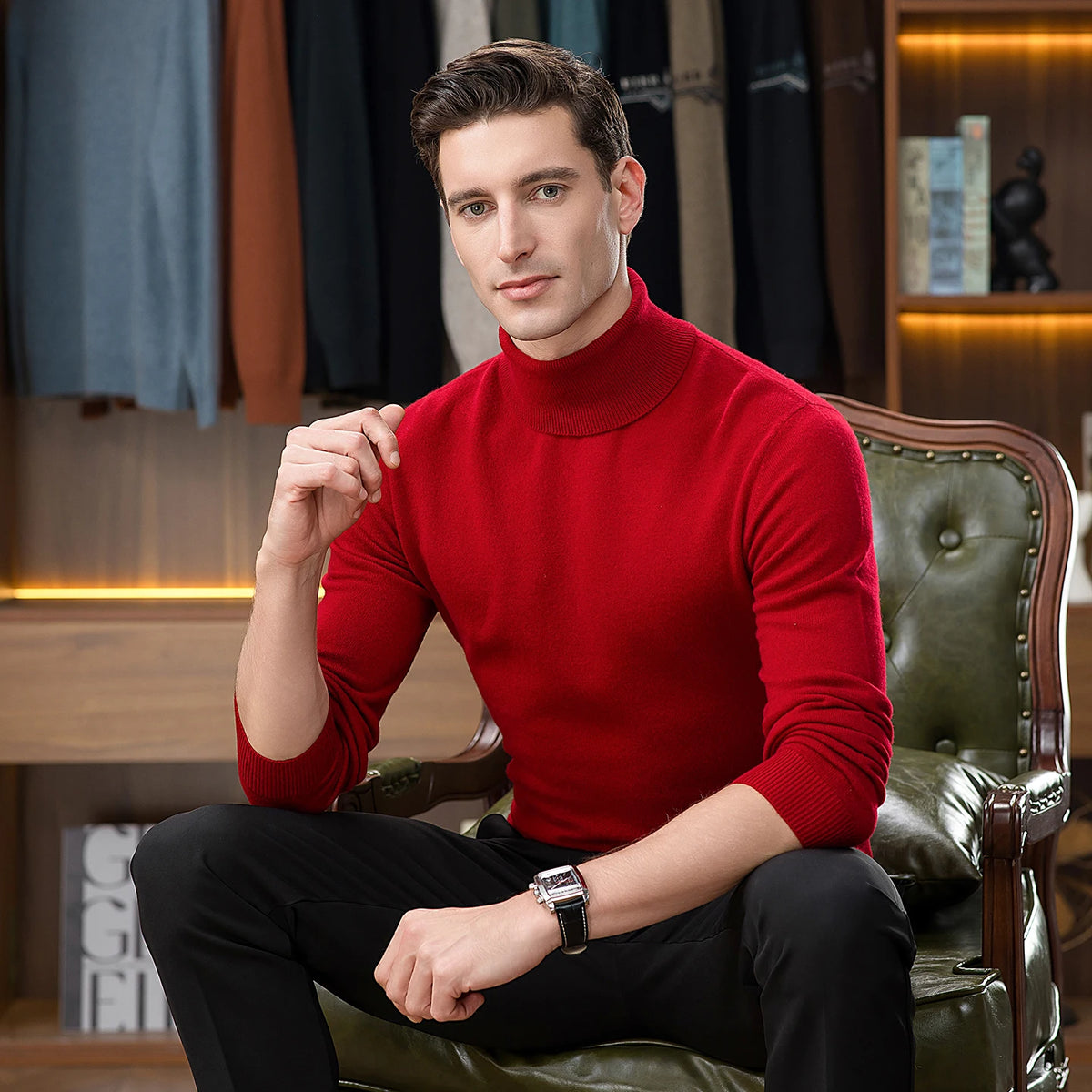 Heavy Cashmere Turtleneck