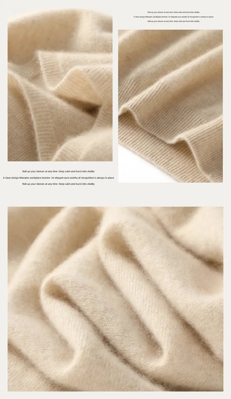 Women's wool sleeveless mock-neck knit top