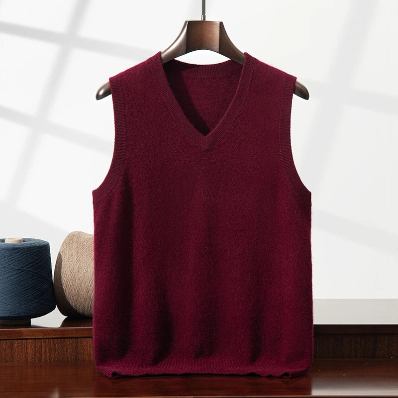 Cashmere V-Neck Vest