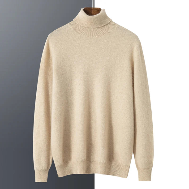 Men's fine cashmere turtleneck