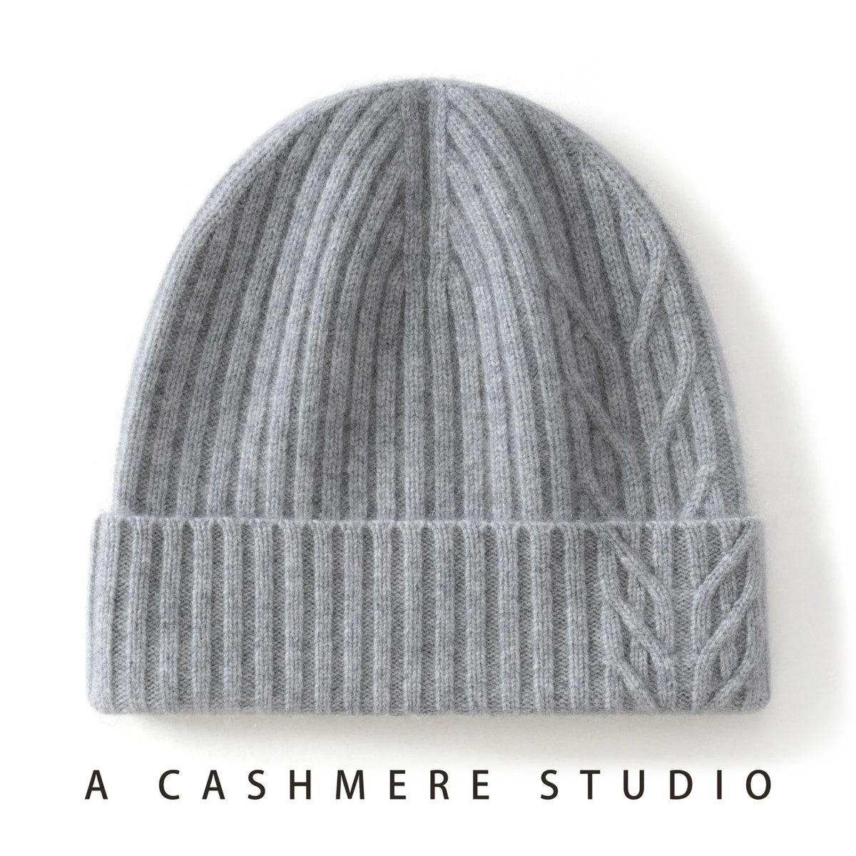 Cable Cashmere Beanie