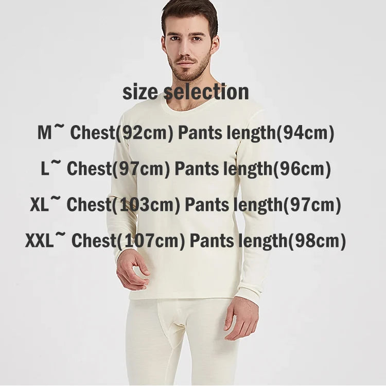 Men's 230 gsm merino thermal lounge set