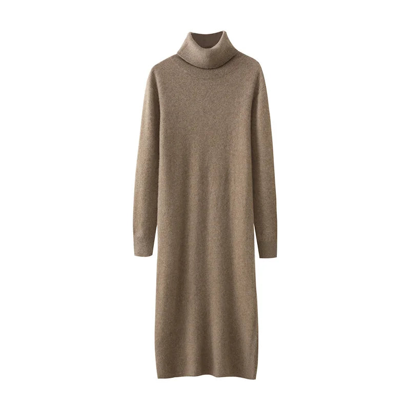 Merino Turtleneck Dress
