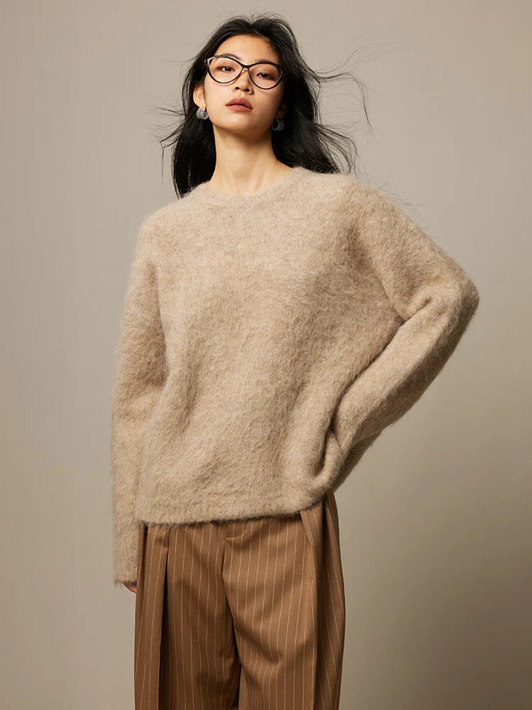 Women's alpaca-blend sweater